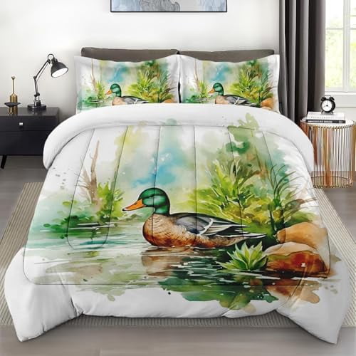 Size Comforter Set with 2 Pillowcases Pink Rose Floral Flower Bedding Set r Leaf Spring Lace Watercolor Bedroom Bed Set for Kids and Adults