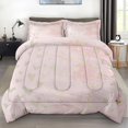 thumbnail image 1 of Size Comforter Set with 2 Pillowcases Vintage Floral Cute Flower Bedding Set r Leaf Pink Red Rose Retro Bedroom Bed Set for Kids and Adults, 1 of 6