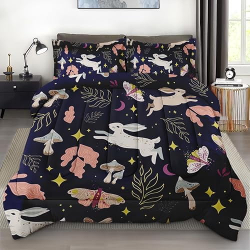 Size Comforter Set with 2 Pillowcases Vintage Floral Cute Flower Bedding Set r Leaf Pink Red Rose Retro Bedroom Bed Set for Kids and Adults
