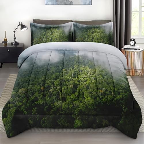 Size Comforter Set with 2 Pillowcases Vintage Floral Cute Flower Bedding Set r Leaf Pink Red Rose Retro Bedroom Bed Set for Kids and Adults