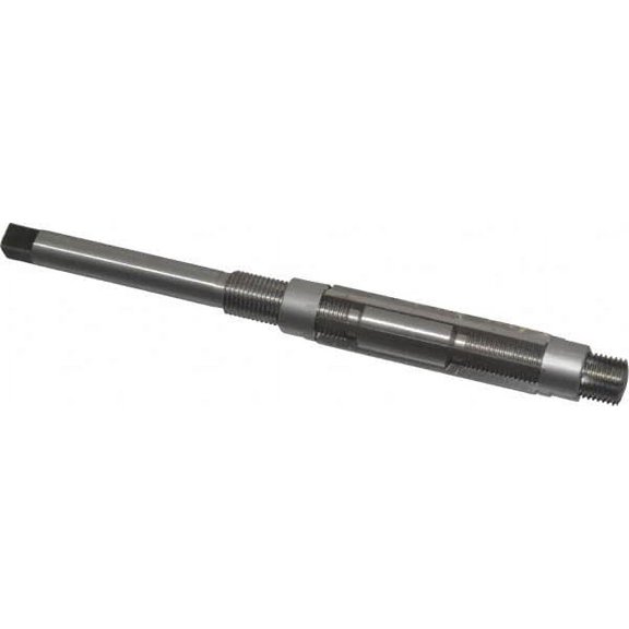 Size D Hand Adjustable Reamer, Straight Shank, High Speed Steel, 6-3/4" OAL