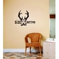 thumbnail image 1 of Size DOES Matter Deer Animal Hunting Vinyl Sticker Decals Decorative Adhesive Wall Art 10 X 20 Inches, 1 of 1