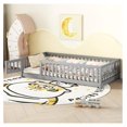 Size Floor Bed with Rails, Wood Montessori Floor Bed with Support Slats