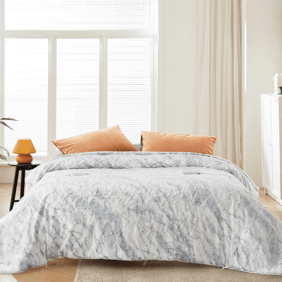 Size Heated Blanket, Dual Control Tufted Electric Blanket, Dual Zone Heating, 5 Customized Levels, Separate Controls For Couples, Soft Tufted Velvet,White