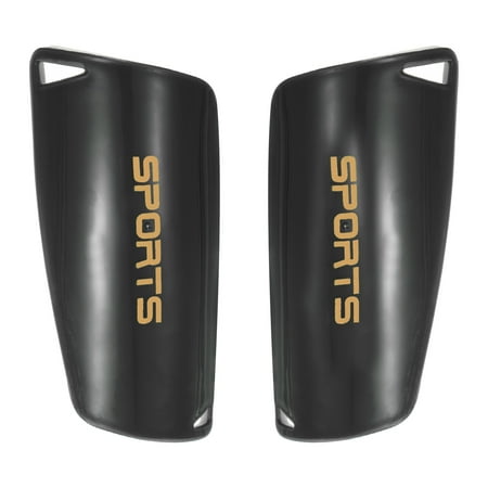 Size L Soccer Shin Pads, 2 Pack Sport Protective Guard for Youth, Black
