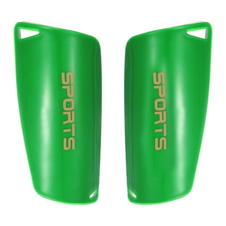 Size L Soccer Shin Pads, 2 Pack Sport Protective Guard for Youth, Green