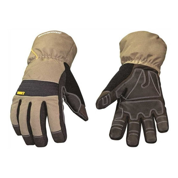 Size L Synthetic Leather Cold Protection & Waterproof Work Gloves