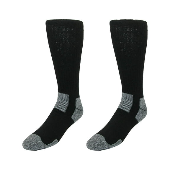 Size Large Men's Steel Toe Boot Work Socks (2 Pair Pack)