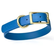 Size M 15 to 18 inches-Viper Biothane Waterproof Collar - Brass Hardware