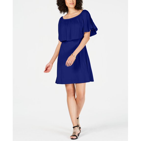 Thalia Sodi Popover Dress Lazulite M