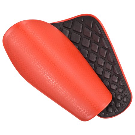 Size M Soccer Shin Guards, EVA Cushion Protection Sport Protective Pad, Red