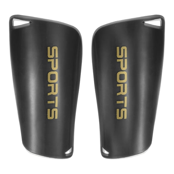 Size M Soccer Shin Pads, 2 Pack Sport Protective Guard for Youth, Black