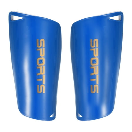 Size M Soccer Shin Pads, 2 Pack Sport Protective Guard for Youth, Blue