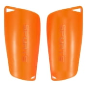 Size M Soccer Shin Pads, 2 Pack PVC Sport Protective Guard for Youth, Orange
