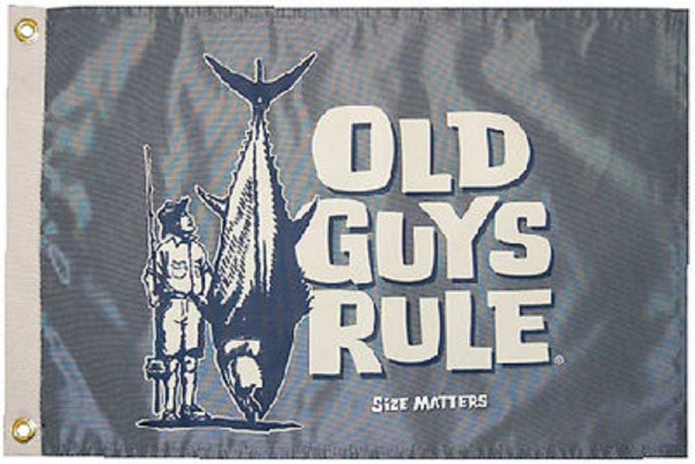 Taylor Old Guys Rule Flag, 12 x 18 