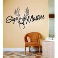 thumbnail image 1 of Size Matters Wall Letters With Animal Picture Art - Kids Room Bow Hunting - Deer / Moose / Buck Hunter Hobby Sports Wall Decal 8x20, 1 of 1