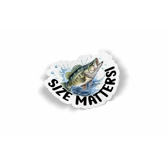 Size Matters Waterproof Sticker