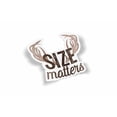 thumbnail image 1 of Size Matters Waterproof Sticker, 1 of 1