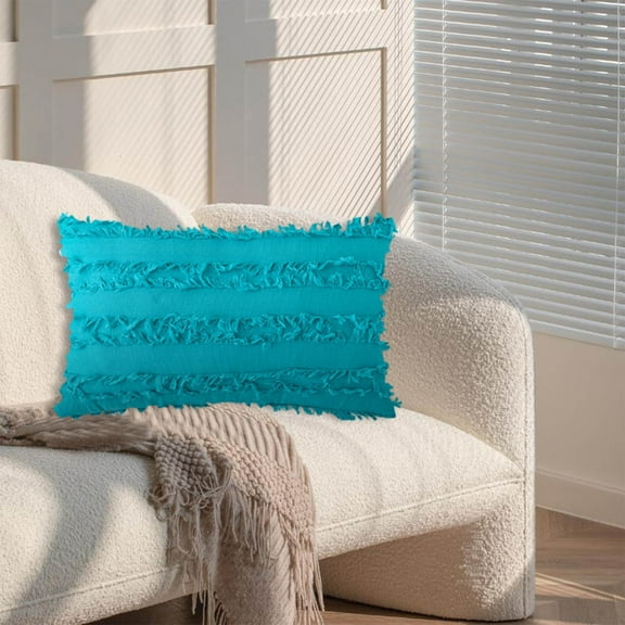 Size Pillow Cases Pillow Cover Modern Solid Color Cushion Pillow Backrest Pillow Cover