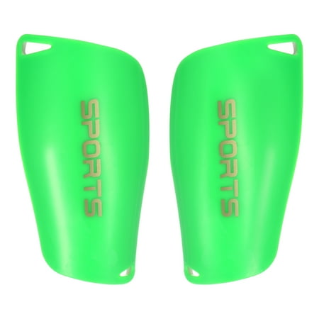 Size S Soccer Shin Pads, 2 Pack Sport Protective Guard for Youth, Green