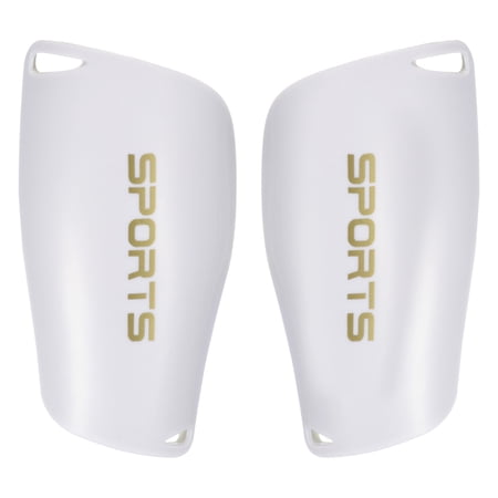 Size S Soccer Shin Pads, 2 Pack Sport Protective Guard for Youth, White