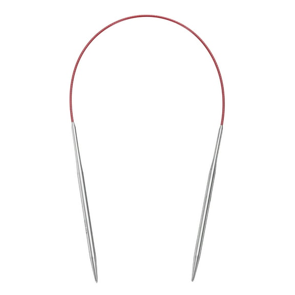 Uxcell Size US 6 Knitting Needles Circular Needle 16 inch Round Metal Stainless Steel Needle for Handmade Projects DIY Knitting