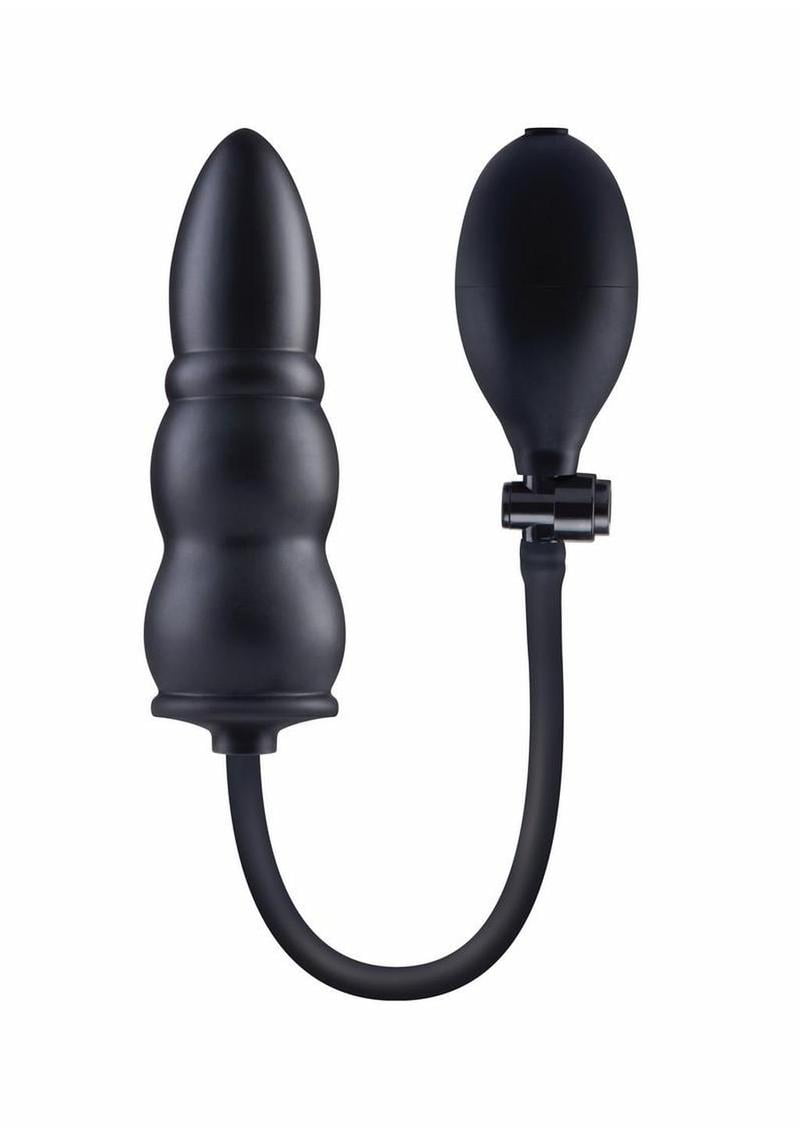 Size Up Ripple Inflatable 5.5" Silicone Anal Plug with Ball Pump, Black -  Walmart.com