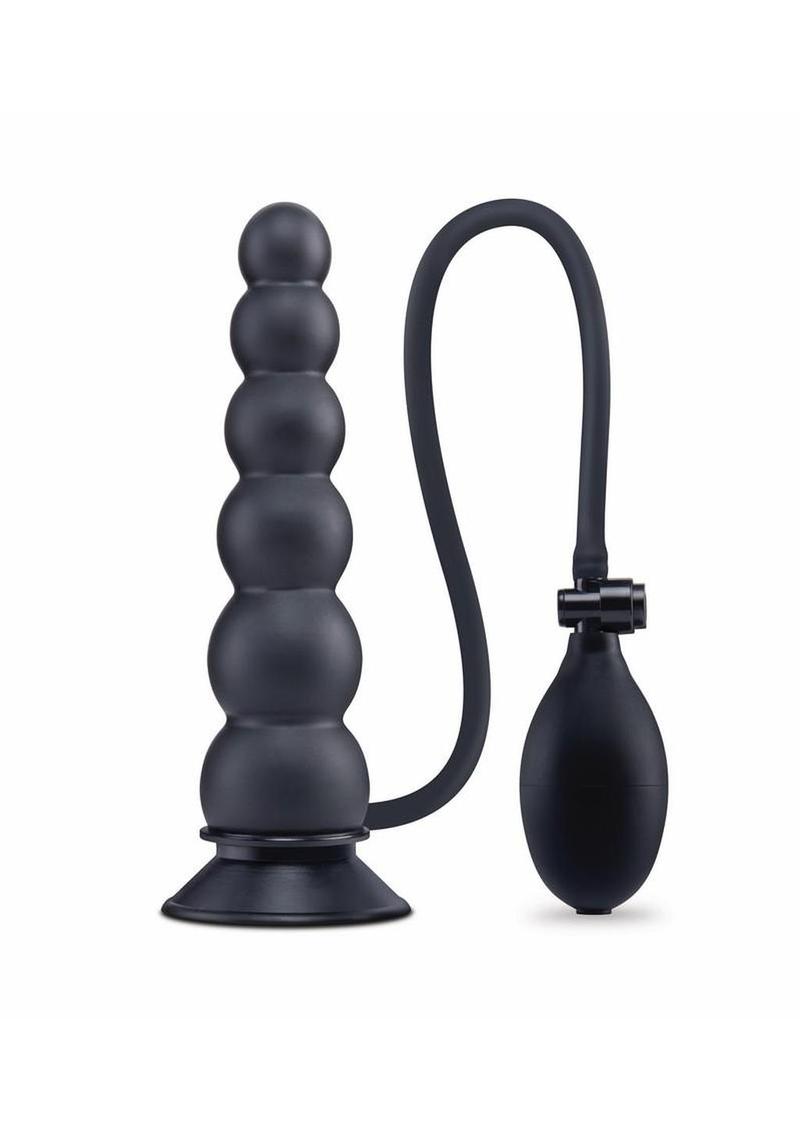 Size Up Ripple Inflatable 7" Silicone Anal Plug with Ball Pump, Black -  Walmart.com