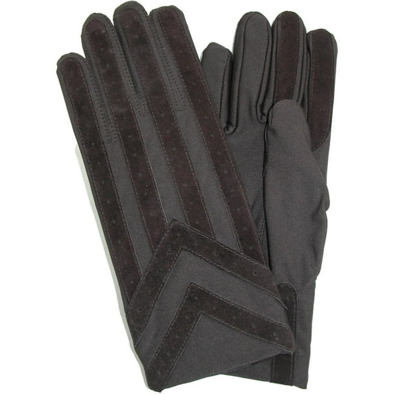 Size Xlarge Mens Knit Lined Spandex Gloves, Brown