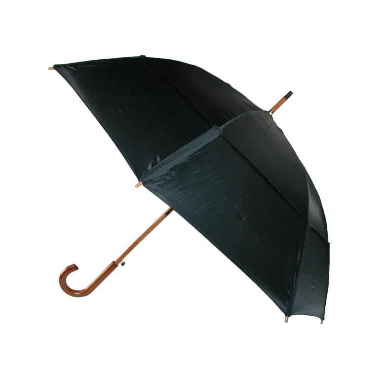 Size one size Auto Open Vented Stick Umbrella with Hook Handle