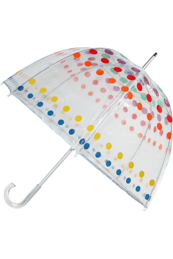 Size one size Classic Clear Dome Polka Dot Bubble Umbrella