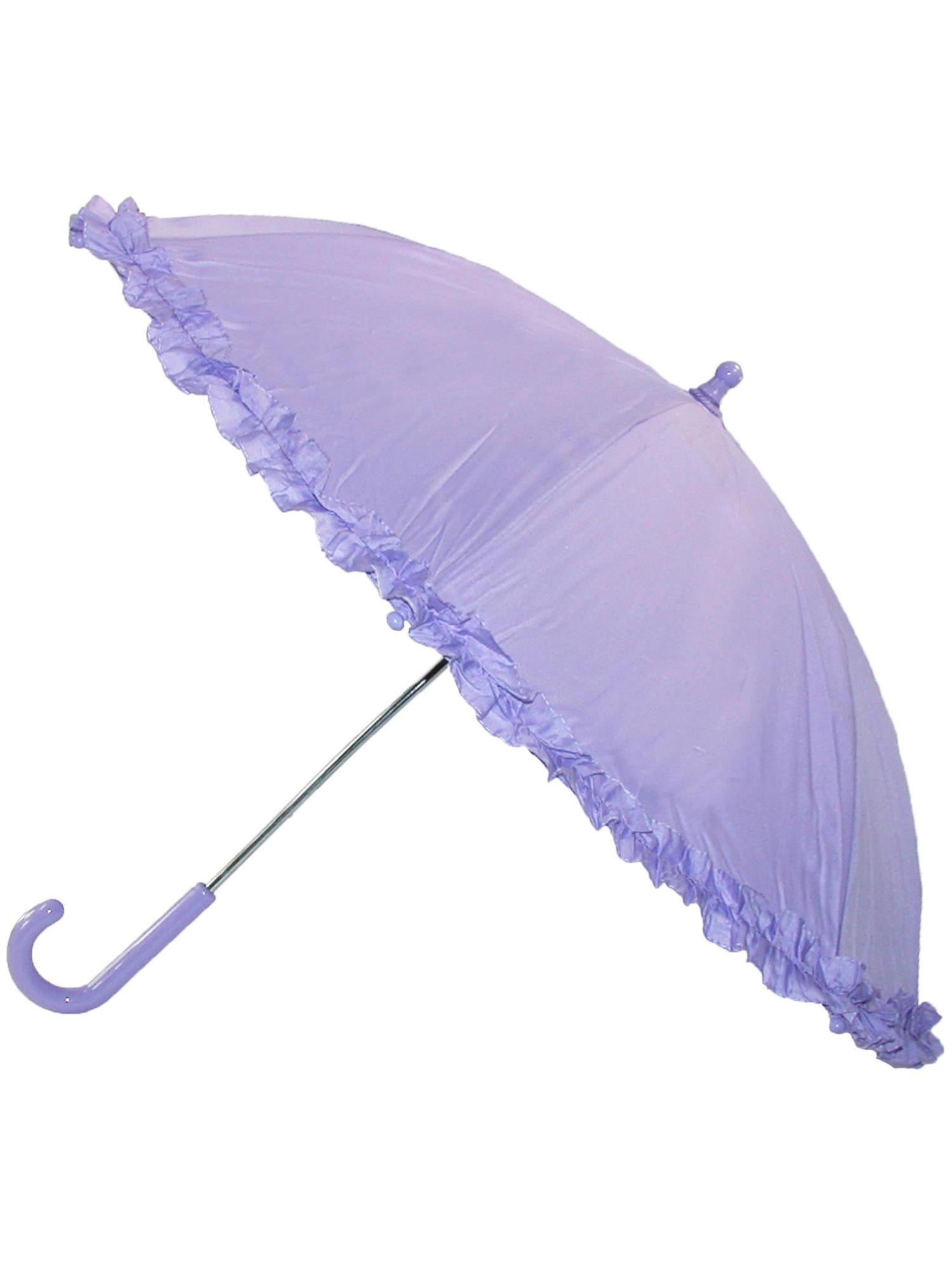 Size one size Kid's Hook Handle Ruffled Umbrella