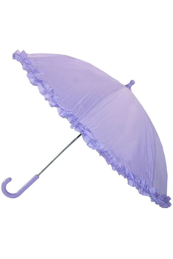 Size one size Kid's Hook Handle Ruffled Umbrella