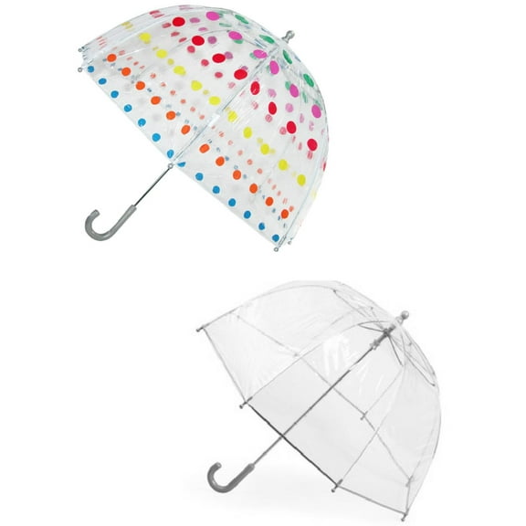 Size one size Kids' Clear Bubble Umbrella (Pack of 2)