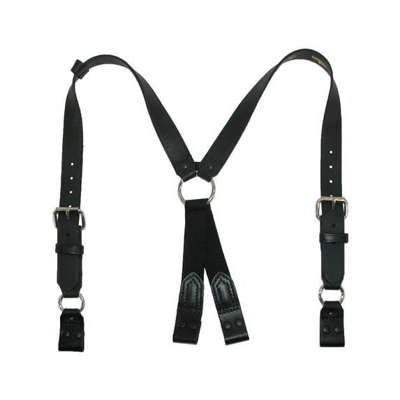 Size one size Leather Loop End Fireman Work Suspenders