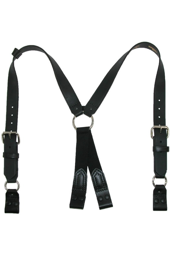 Size one size Leather Loop End Fireman Work Suspenders