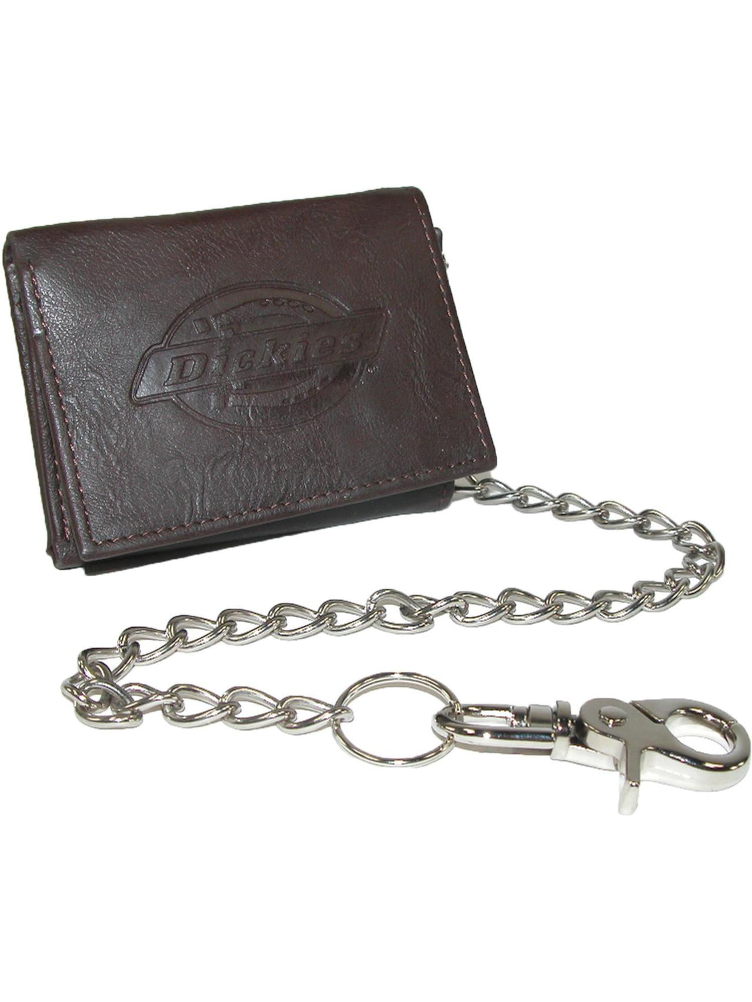 Dickies Men's Trifold Chain Wallet Black