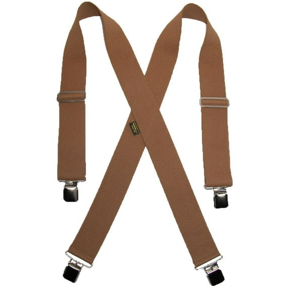 Size one size Men's Big & Tall Elastic Clip-End 2 Inch Work Suspenders