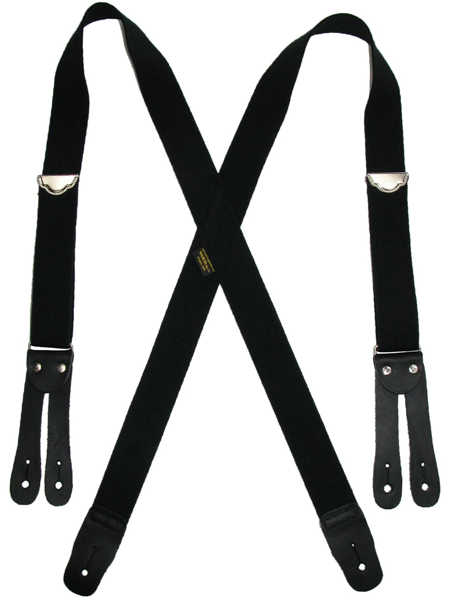 Size one size Men's Elastic Button End Work Suspenders