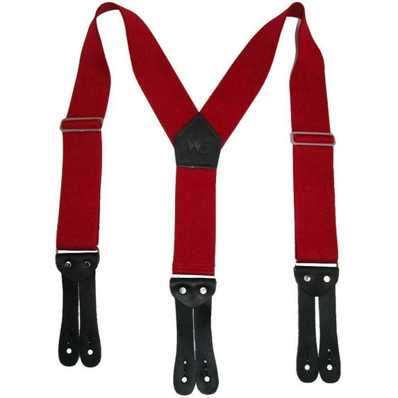 Size one size Men's Elastic Button-End Y-Back 2 Inch Work Suspenders