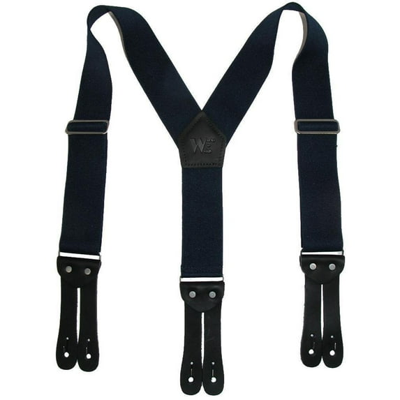 Size one size Men's Elastic Button-End Y-Back 2 Inch Work Suspenders