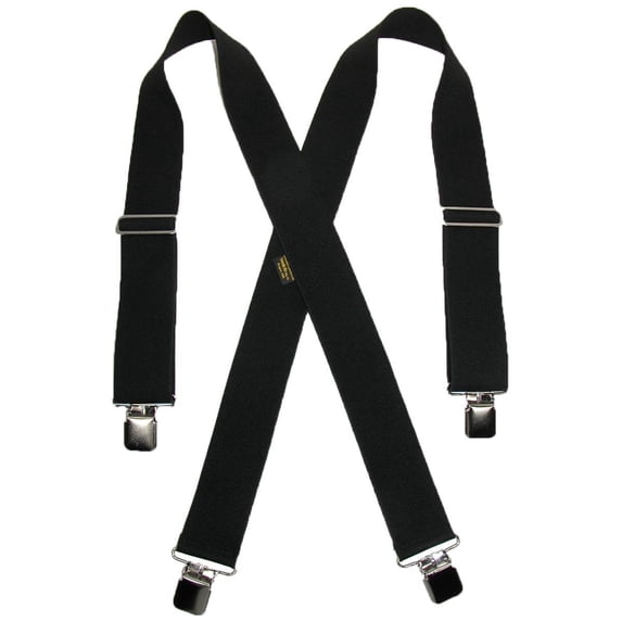Size one size Men's Elastic Clip-End 2 Inch Work Suspenders