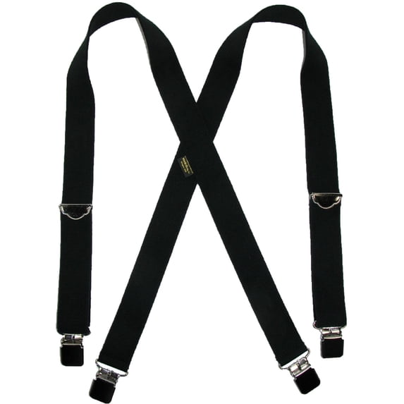 Size one size Men's Elastic Clip End Double Face Suspenders