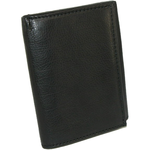Size one size Men's Leather Badge Holder Trifold Wallet