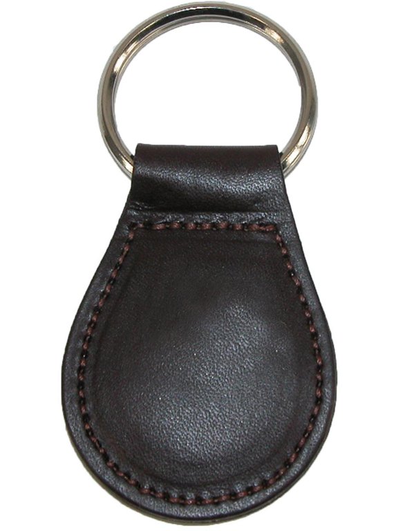Size one size Smooth Leather Tear Drop Key Fob