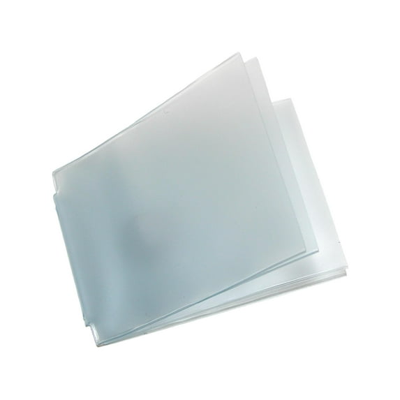 Size one size Vinyl Window Inserts for Billfold Wallets with Wing Bar (Pack of 4)