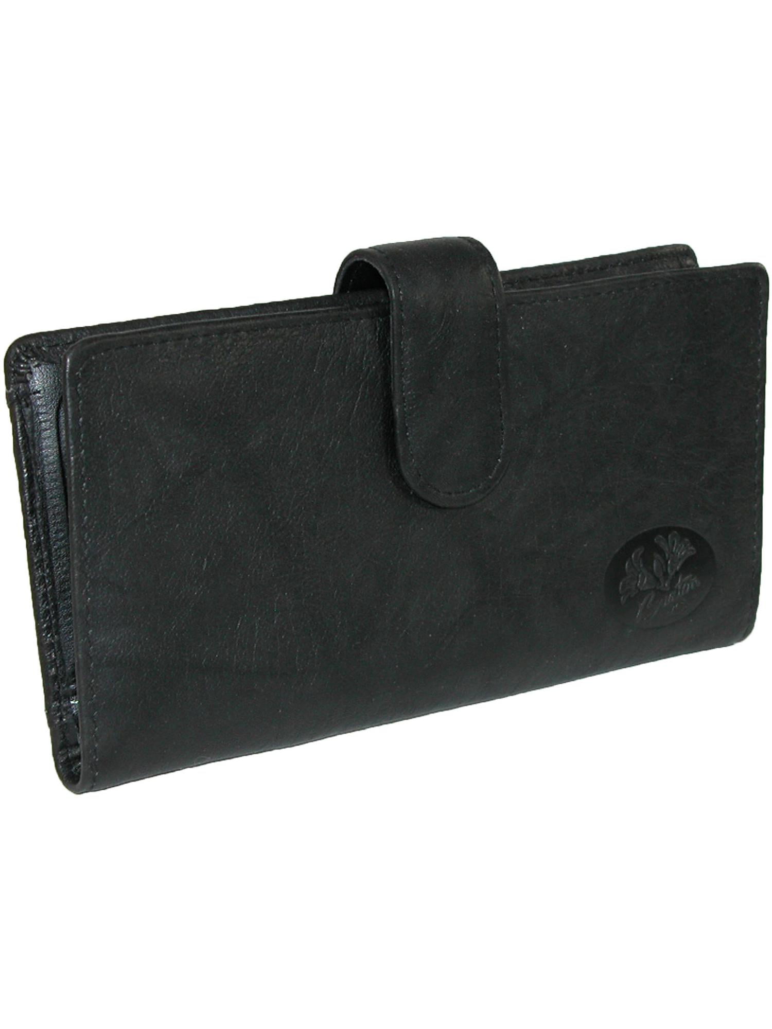 Size one size Women's Leather Slim Floral Embossed Checkbook Cover