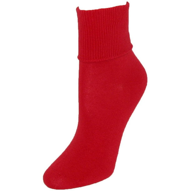 Size one size Women's Organic Cotton Turn Cuff Socks