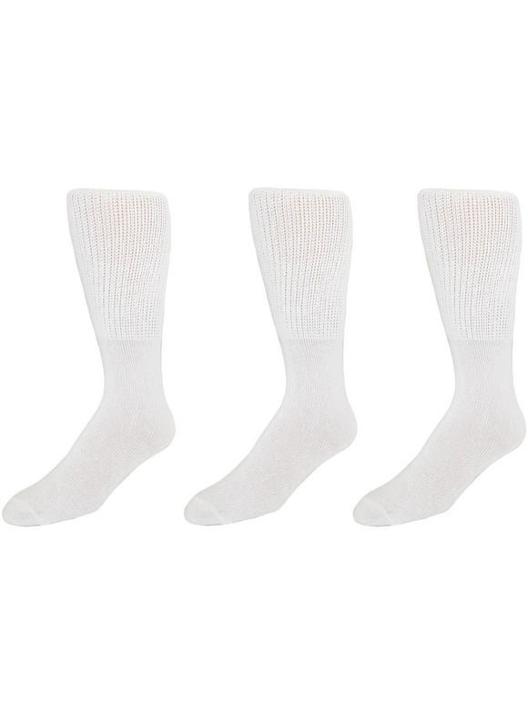 Size one sizeOne Size Men's Cotton Extended Size Tube Socks (Pack of 3)