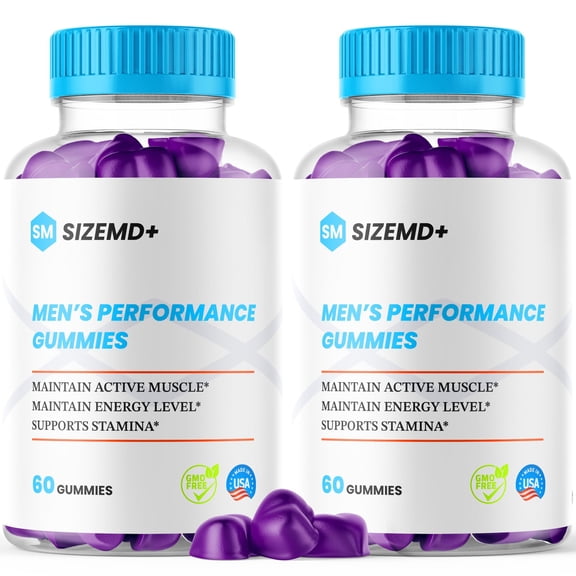 SizeMD+ Gummies Advanced Formula All Natural Vitamin Supplement 120 Gummies